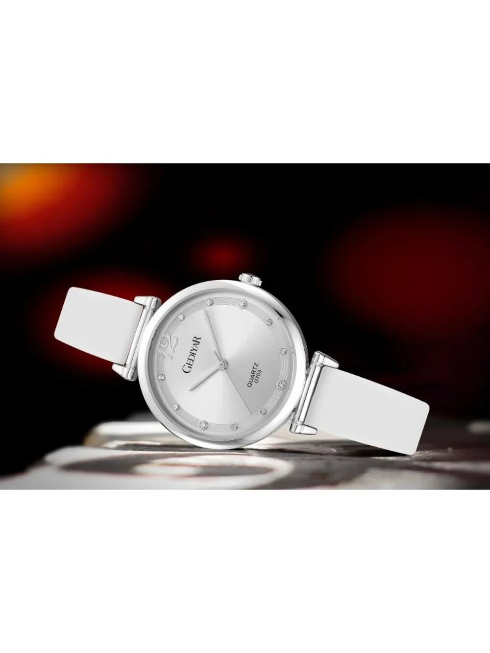 Women's White Silicone Band Nurse Medical Professional Waterproof Wrist Watch